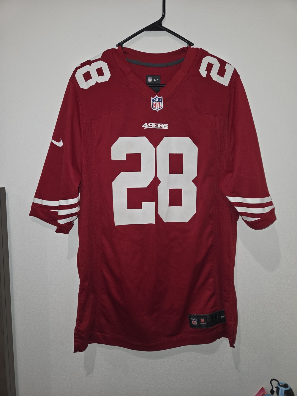 NFL Red San Francisco 49ers #28 Jersey#ASOMUGHA
